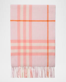 Burberry Giant Check Cashmere Scarf | Neiman Marcus