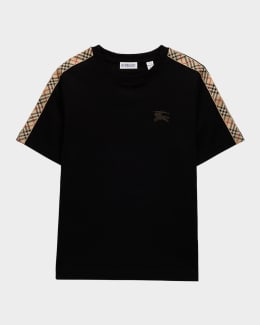 Burberry Boy's Cedar EKD Label Short-Sleeve Cotton T-Shirt, Size 3