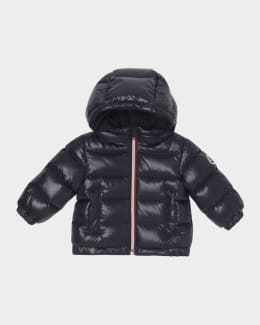 Moncler Kid's Maya Baby Hooded Down Jacket, Size 6M-3 | Neiman Marcus