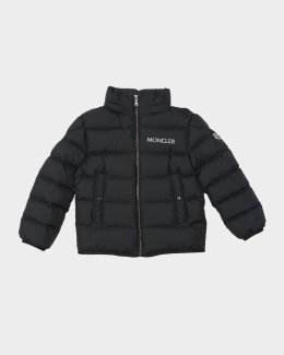 Moncler Boy's Bajan Airsoft Hooded Zip-Front Down Jacket, Size 12