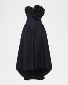 green emerald velvet dress Strapless Corset Gown – BCBGMAXAZRIA main image 1