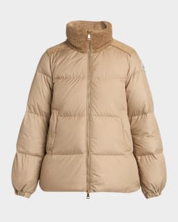 アウターその他 MONCLER 'nades' beige polyester blend jacket Moncler 'nades' Beige Polyester Blend Jacket | italist