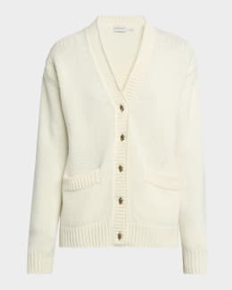 Prada Cotton And Silk Knit Cardigan | Neiman Marcus