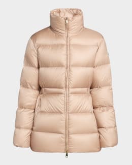 Moncler Igesse Long Down Puffer Coat | Neiman Marcus