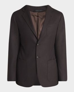 Giorgio Armani Men's Honeycomb Satin Peak Lapel Dinner Jacket