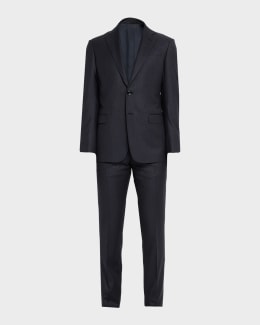 Emporio Armani Men's Wool-Blend Sharkskin G Line Suit | Neiman Marcus
