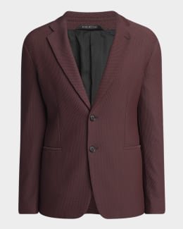 Giorgio Armani Men's Honeycomb Satin Peak Lapel Dinner Jacket