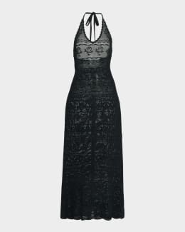 simkhai valletta strapless floral lace maxi dress SIMKHAI - Valletta Strapless Embroidered Dress