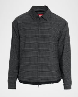 Dsquared2 Men's Denim Pinstripe Zip Jacket | Neiman Marcus