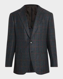 Thom Browne Men's Unconstructed Frayed Tweed Sport Coat | Neiman
