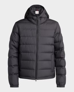 Moncler Men's Cotton-Blend Gabardine Shirt Jacket | Neiman Marcus