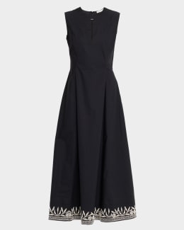 chinese dress ladies V-Neck Long Sleeve Pleated Gown by Badgley Mischka main image 0