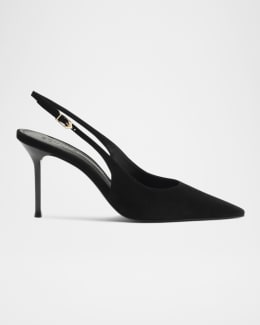 Paris Texas Belle Leather Slingback Pumps | Neiman Marcus