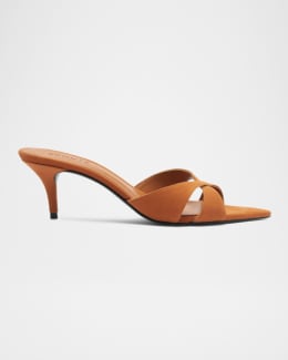 サンダル・ミュール Cult Gaia Ada 50Mm Woven Mules Cult Gaia Ada Frayed Kitten Mule Sandals | Neiman Marcus