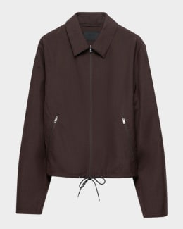 ボッテガヴェネタ Bottega Veneta Intrecciato Collar Jacket Bottega Veneta Men's Intrecciato-Collar Blouson Jacket in