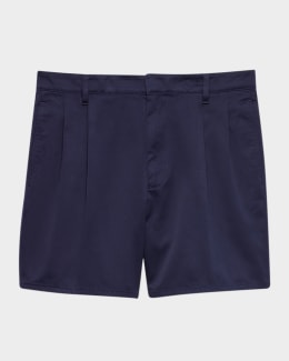 SALE！litmus JOHN BLACK TAILORED SHORTS PURPLE Men's Midnight Black Denim Shorts | Neiman Marcus