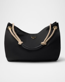 Prada Aimee Large Calfskin Leather Shoulder Bag | Neiman Marcus