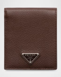 Il Bisonte Men's Oriuolo Stamped Logo Leather Keychain