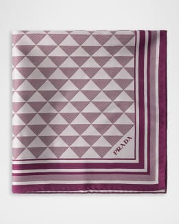 PRADA シルク スカーフ トライアングル ピンク PRADA シルク スカーフ トライアングル ピンク 新品 PRADA プラダ
