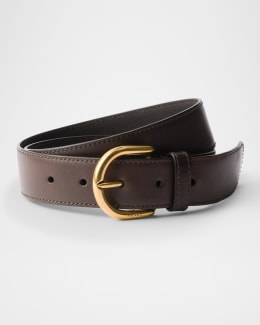 ベルト PRADA 'City calf' belt Prada City Calf Leather Belt | Neiman Marcus