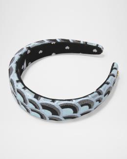 Lele Sadoughi Disco Crystal Knotted Headband | Neiman Marcus display picture 2