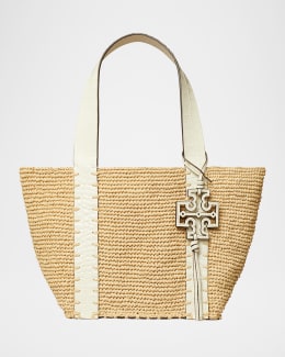 トートバッグ Tory Burch T Monogram Raffia Square Tote Tory Burch T Monogram Raffia Square Tote Bag | Neiman Marcus