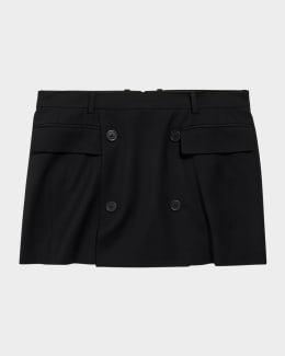 Balenciaga Lingerie Tailored Skirt | Neiman Marcus
