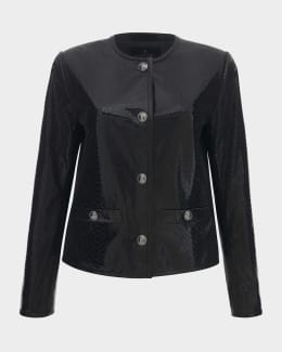 Moncler Charmeil Floral Hooded Jacket | Neiman Marcus