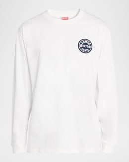 トップス 2006 PRADA graphic long sleeve T shirt M NEW $1020 PRADA RUNWAY Woman's White Graphic RABBIT Print