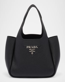 トートバッグ PRADA Black Mini Prada Dangle Handbag Prada Prada Dangle Leather Mini Top-Handle Bag | Neiman Marcus