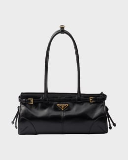 Prada Soft Sound Medium Leather Shoulder Bag | Neiman Marcus