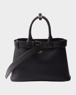Prada Suede Top-Handle Bag | Neiman Marcus