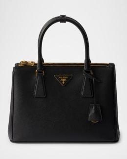 Prada Cotton Canvas Mini Top-Handle Bag | Neiman Marcus
