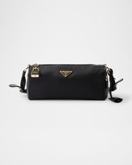 Prada Re-Edition 2002 Medium Shiny Leather Shoulder Bag