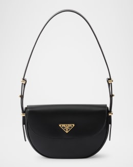 Prada Swing Smooth Calfskin Leather Shoulder Bag | Neiman Marcus