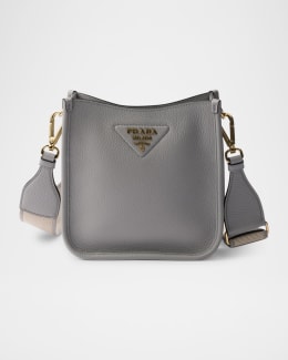 Prada Saffiano Leather Mini Crossbody Bag | Neiman Marcus