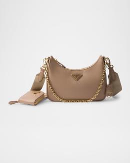Prada Re-Edition 2005 Re-Nylon And Saffiano Leather Bag With Charm
