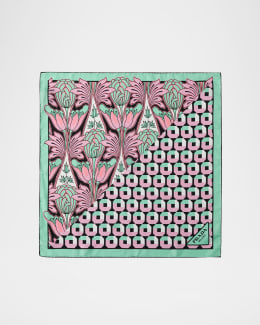 Prada ピクチャレスク スカーフ Prada Picturesque Paris Silk Scarf | Neiman Marcus