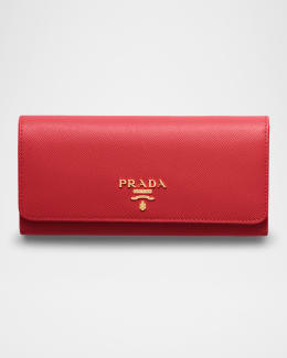 小物 PRADA Wallet Prada Small Saffiano Leather Trifold Wallet | Neiman Marcus