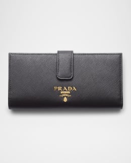 PRADA＊Large Saffiano and leather wallet 長財布＊送料込 Prada Large Saffiano Leather Wallet | Saks Fifth Avenue