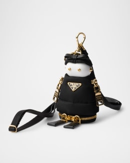 Prada Soft Robot Crochet Bag Pendant | Neiman Marcus