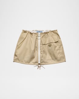 【日本入手困難】プラダ Pleated poplin skirt スカート Prada Pleated Poplin Short Skirt | Neiman Marcus