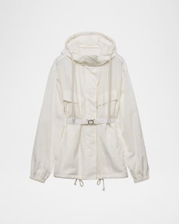 【関税&送料込】The Row Giubbotto Elodianna In Cotone THE ROW Elodianna Long-Sleeve Cotton Utility Jacket | Neiman