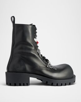 Balenciaga Men's Bulldozer Chelsea Boots | Neiman Marcus