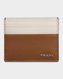 Burberry Men's Tall Pop Check Card Case | Neiman Marcus