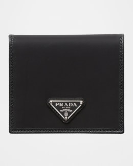 Prada Men's Saffiano Metal Billfold Wallet with ID Window | Neiman