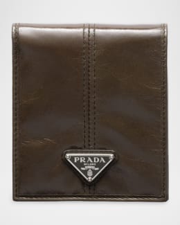 Prada Men's Saffiano Metal Billfold Wallet with ID Window | Neiman