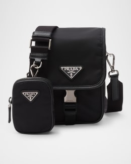 Prada Men's Re-Nylon Crossbody Bag | Neiman Marcus