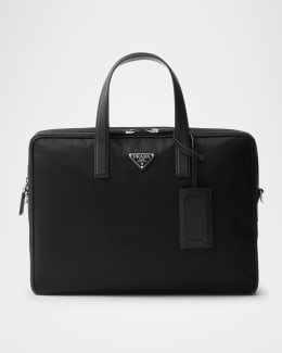 Bottega Veneta Men's Getaway Intrecciato Large Briefcase | Neiman