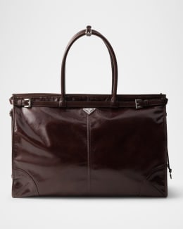 Prada Men's Textured Leather Tote Bag | Neiman Marcus